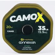 RIDGEMONKEY CamoX Stiff Coated Hooklink 35lb